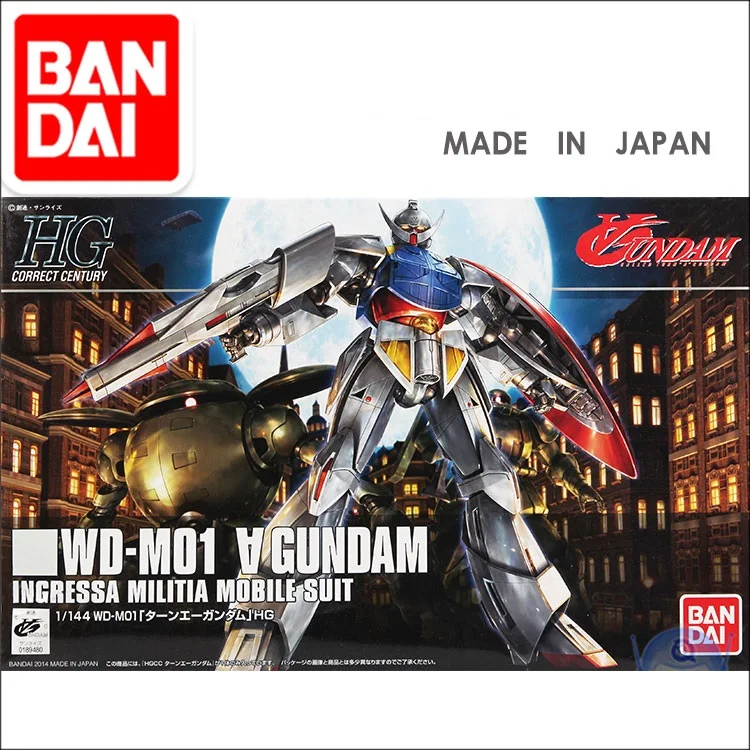 Japaness Bandai HG 1/144 Gundam WD-M01 Turn A GUNDAM Model Assemble Model Kit Action Figures
Japaness Bandai HG 1/144 Gundam WD-M01 Turn A GUNDAM Model Assemble Model Kit Action Figures