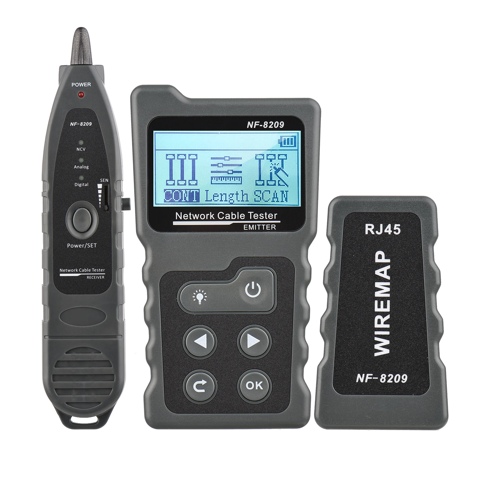 Multifunctional LCD Network Cable Tester Wire Tracker PoE Checker Inline PoE Voltage and Current Tester with Illuminate Function
Multifunctional LCD Network Cable Tester Wire Tracker PoE Checker Inline PoE Voltage and Current Tester with Illuminate Function