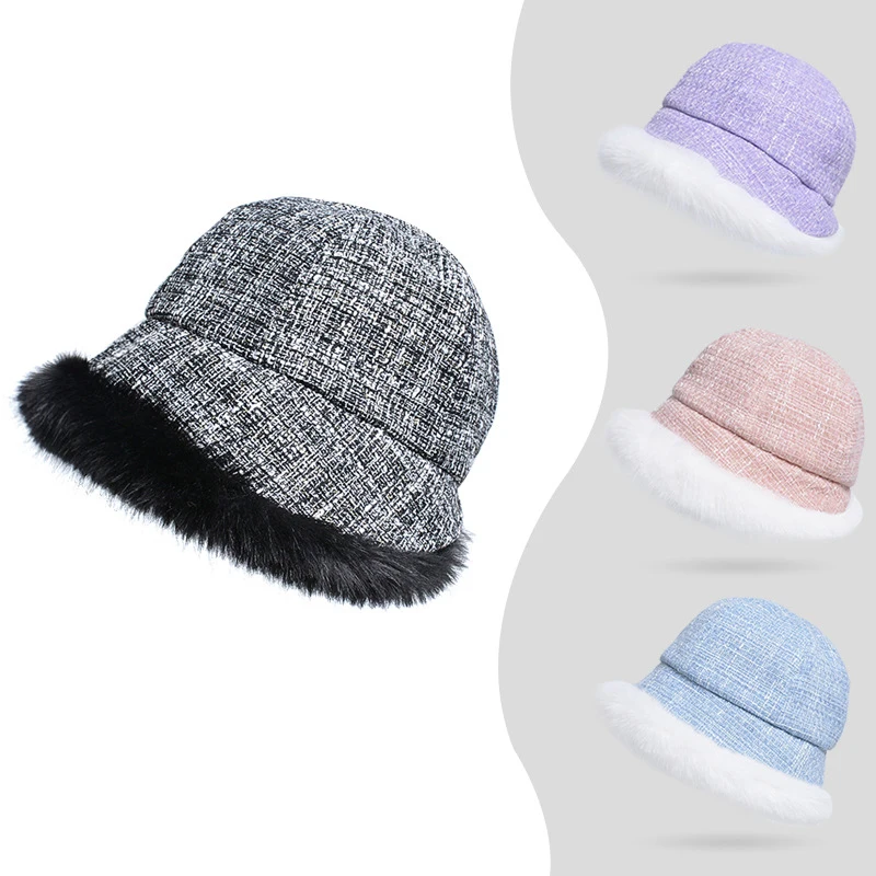 Зимняя плюшевая утолщенная Рыбацкая шапка с защитой для ушей теплая шапка для раковины женская шапка с козырьком для путешествий уличные пляжные Панамы