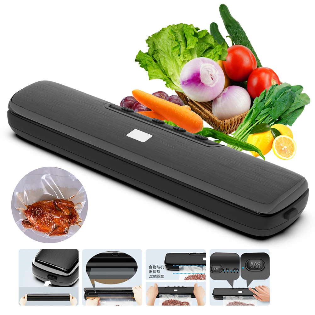 Household Food Vacuum Sealer Automatic Dry & Wet Food Sealer With 5-Gear Temperature Kitchen Vacuum Sealer Machine
Household Food Vacuum Sealer Automatic Dry & Wet Food Sealer With 5-Gear Temperature Kitchen Vacuum Sealer Machine