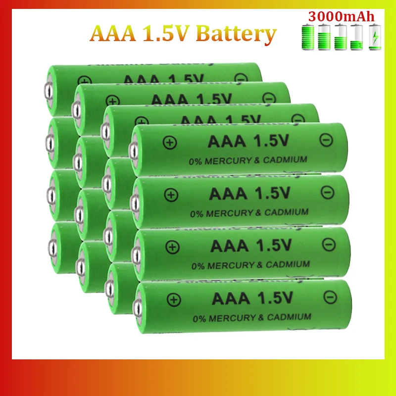 AAA 1.5V Brand New Batteries 3000mAh Brand New Alkaline Batteries LED For Light Electric Toy Clock Long Life Backup Battery
AAA 1.5V Brand New Batteries 3000mAh Brand New Alkaline Batteries LED For Light Electric Toy Clock Long Life Backup Battery