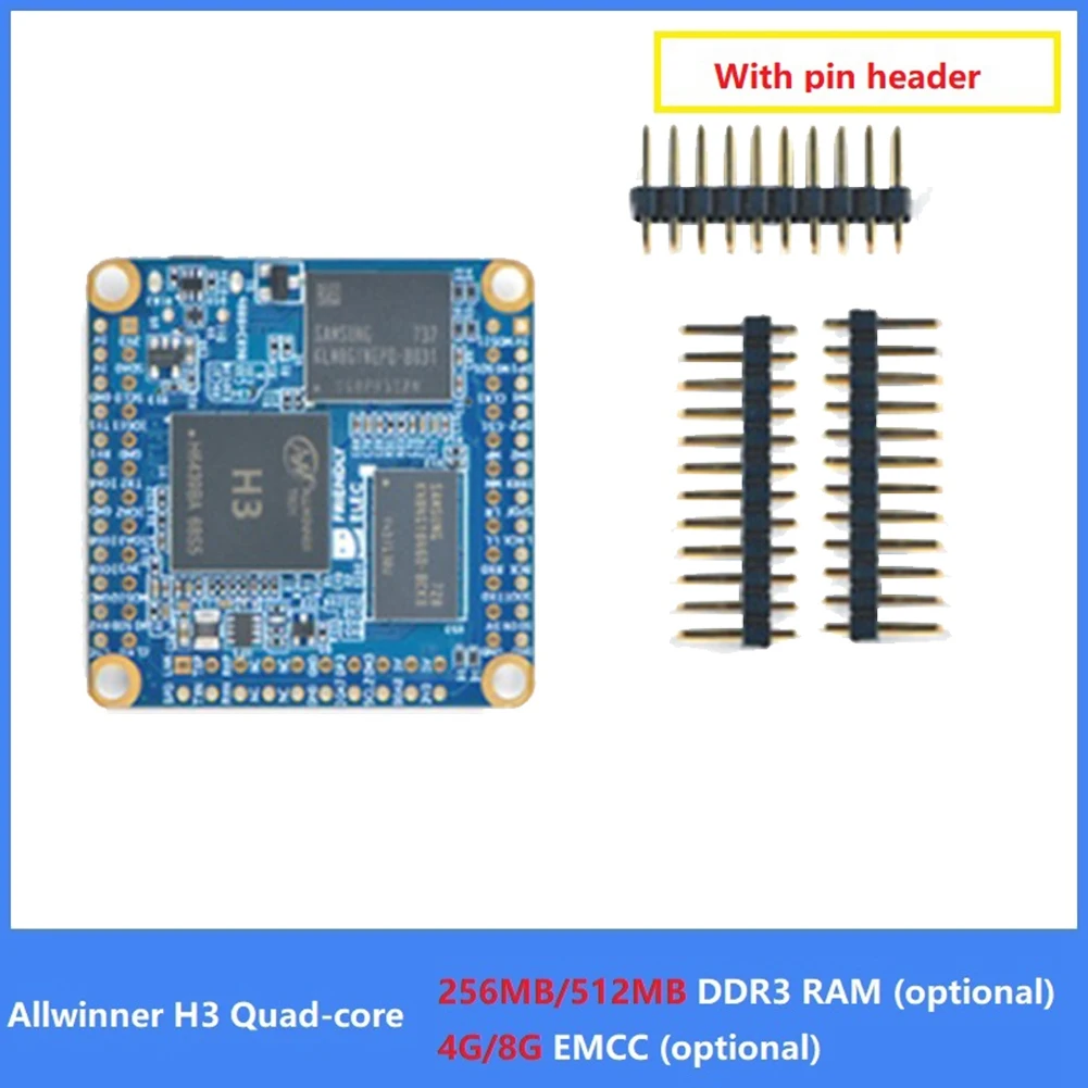 For NanoPi NEO Core Allwinner H3 Quad Core 512MB DDR3 RAM+8G EMCC Mini Core Board IoT UbuntuCore Development Board
For NanoPi NEO Core Allwinner H3 Quad Core 512MB DDR3 RAM+8G EMCC Mini Core Board IoT UbuntuCore Development Board