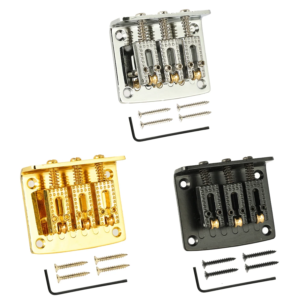 Fixed Roller Hardtail Saddle Bridge Top Load Adjustable 3 With Screws For Cigar Box Guitars Guitar Accessories
Fixed Roller Hardtail Saddle Bridge Top Load Adjustable 3 With Screws For Cigar Box Guitars Guitar Accessories