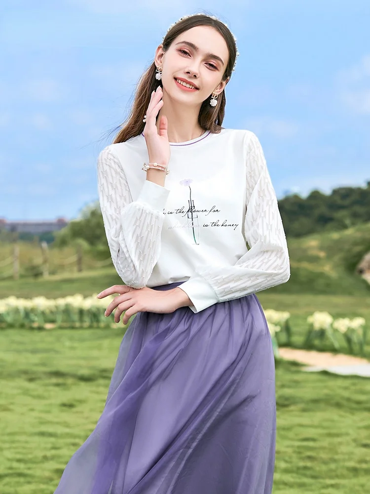 Dinboa-2022 Cool Tech Ice Women's T-shirt Printed Oneck Lace Patchwork Long Sleeves T-shirts Gentle Female Clothing 2221014209
Dinboa-2022 Cool Tech Ice Women's T-shirt Printed Oneck Lace Patchwork Long Sleeves T-shirts Gentle Female Clothing 2221014209
