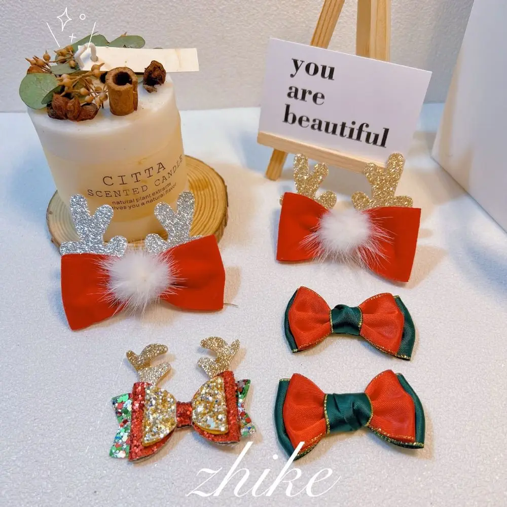 10Pcs Plastic Christmas Deer Pincer Bow Tie Glitter Sequins Antler Christmas Glitter Barrette Headwear Hairpin Xmas Hair Clip
10Pcs Plastic Christmas Deer Pincer Bow Tie Glitter Sequins Antler Christmas Glitter Barrette Headwear Hairpin Xmas Hair Clip