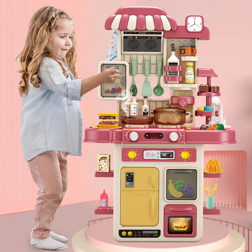 New Fun Imitation Spray Water Kitchenware for Children's Kitchen Toy Set with Light and Sound 
New Fun Imitation Spray Water Kitchenware for Children's Kitchen Toy Set with Light and Sound