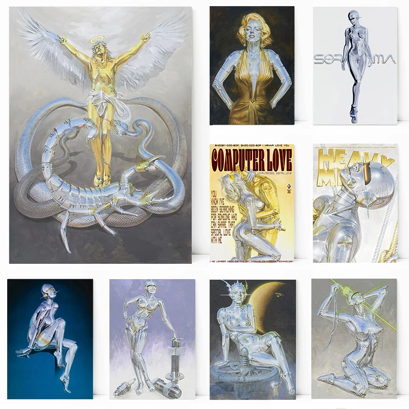 Классическое изображение хаджим-сораяма, механическая Металлическая Статуя будущего, постер, холст, живопись, настенные картины, домашний декор для комнаты
Классическое изображение хаджим-сораяма, механическая Металлическая Статуя будущего, постер, холст, живопись, настенные картины, домашний декор для комнаты