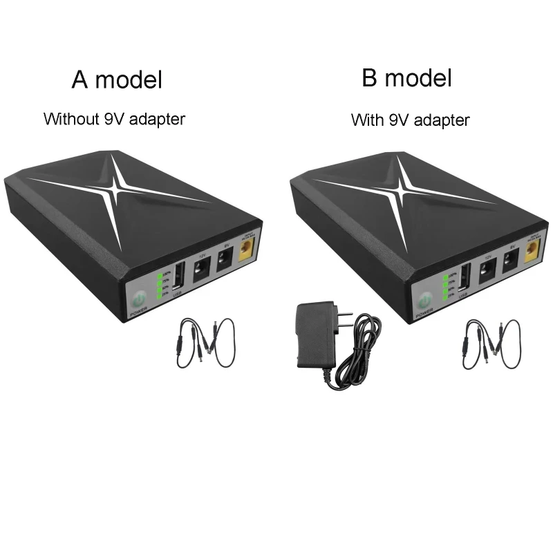 USB 5 в 2 а 5,5x2,5 мм 9 в 1 а 12 в 1 а фотоаккумулятор резервный 10400 мАч литиевый аккумулятор для светодиодсветильник громкоговорителя WiFi маршрутизат... 
USB 5 в 2 а 5,5x2,5 мм 9 в 1 а 12 в 1 а фотоаккумулятор резервный 10400 мАч литиевый аккумулятор для светодиодсветильник громкоговорителя WiFi маршрутизат...