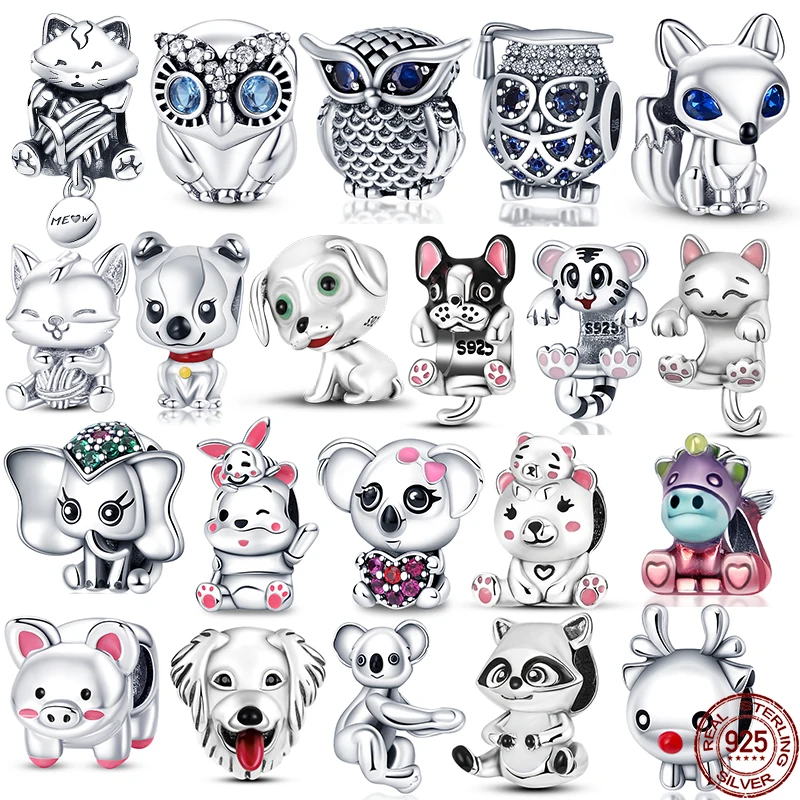 Genuine 925 Sterling Silver Vintage Zircon Cat Beads Fit Original Pandora Bracelet&Bangle Making Fashion DIY Jewelry For Women
Genuine 925 Sterling Silver Vintage Zircon Cat Beads Fit Original Pandora Bracelet&Bangle Making Fashion DIY Jewelry For Women
