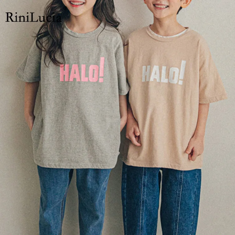 RiniLucia Toddler Kid Baby Boys Girls Clothes Summer Cotton T Shirt Short Sleeve Letters Print tshirt Children Top Infant Outfit 
RiniLucia Toddler Kid Baby Boys Girls Clothes Summer Cotton T Shirt Short Sleeve Letters Print tshirt Children Top Infant Outfit