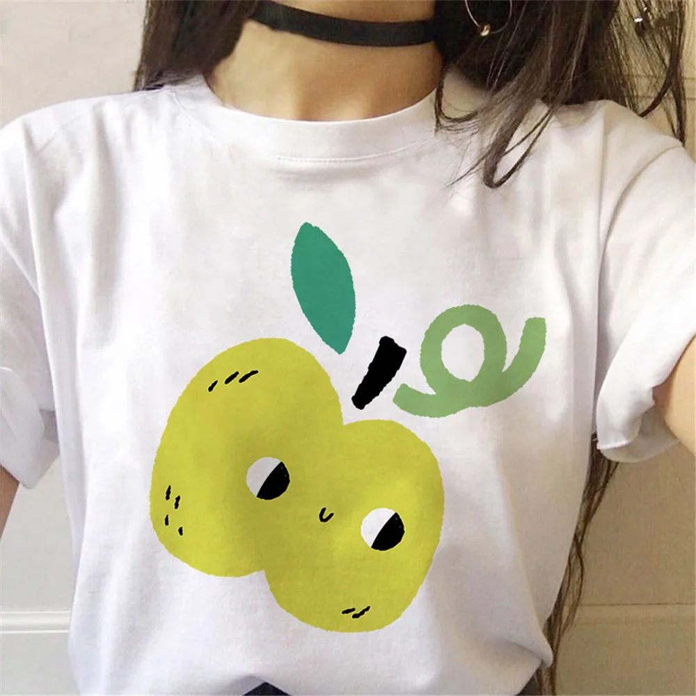 Женская футболка с коротким рукавом и круглым вырезом, в стиле Харадзюку
Женская футболка с коротким рукавом и круглым вырезом, в стиле Харадзюку