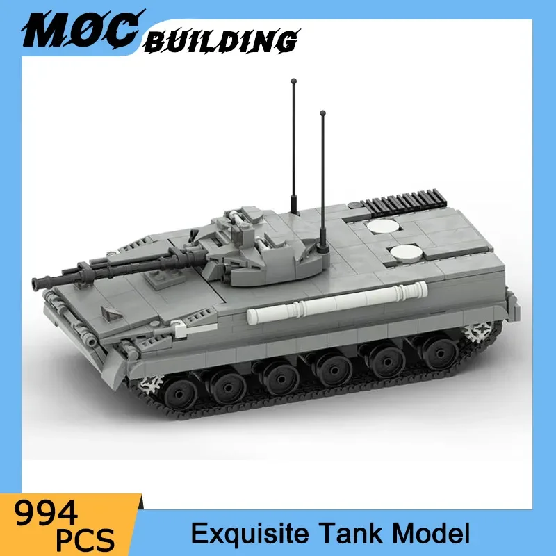 DIY Building Blocks BMP-3 IFV Tank 1:35 Scale Model Military Weapon DIY Assembled Bricks Army Vehicle Kids Toys Gifts 994PCS
DIY Building Blocks BMP-3 IFV Tank 1:35 Scale Model Military Weapon DIY Assembled Bricks Army Vehicle Kids Toys Gifts 994PCS