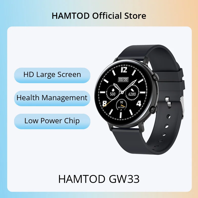 Global Version HAMTOD GW33 1.28 inch TFT Screen Smart Watch IP68 Waterproof Dustproof 180mAh Battery Support Bluetooth 240*240
Global Version HAMTOD GW33 1.28 inch TFT Screen Smart Watch IP68 Waterproof Dustproof 180mAh Battery Support Bluetooth 240*240