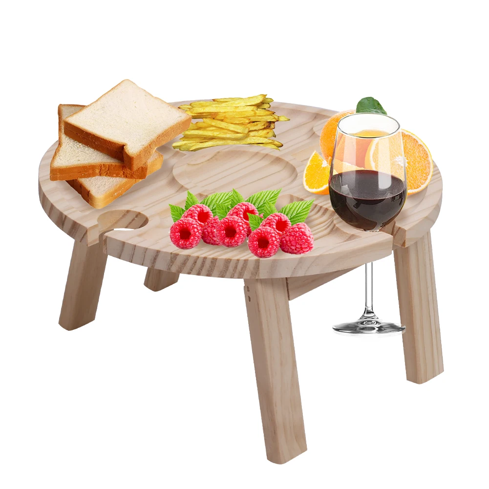 Portable Wooden Tables Outdoor Picnic Wine Table Tray With Handle Mini Folding Beach Table Retractable Legs Snack Cheese Tray
Portable Wooden Tables Outdoor Picnic Wine Table Tray With Handle Mini Folding Beach Table Retractable Legs Snack Cheese Tray
