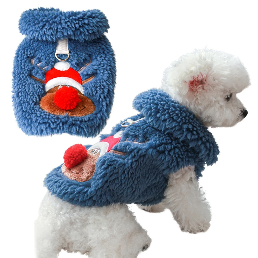 Christmas Dog Clothes Warm Fleece Warm Elk Chest Vest for Small Dogs Fall Warm Coat Suit for Chihuahua Yorkie
Christmas Dog Clothes Warm Fleece Warm Elk Chest Vest for Small Dogs Fall Warm Coat Suit for Chihuahua Yorkie