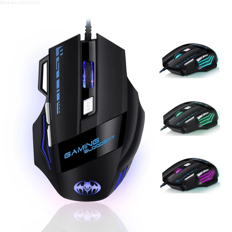 Mute Wired Gaming Mouse 3200 DPI Optical 7 Button USB Mouse BackLight Mute Mice for Desktop Laptop Computer Gamer Mouses Black
Mute Wired Gaming Mouse 3200 DPI Optical 7 Button USB Mouse BackLight Mute Mice for Desktop Laptop Computer Gamer Mouses Black
