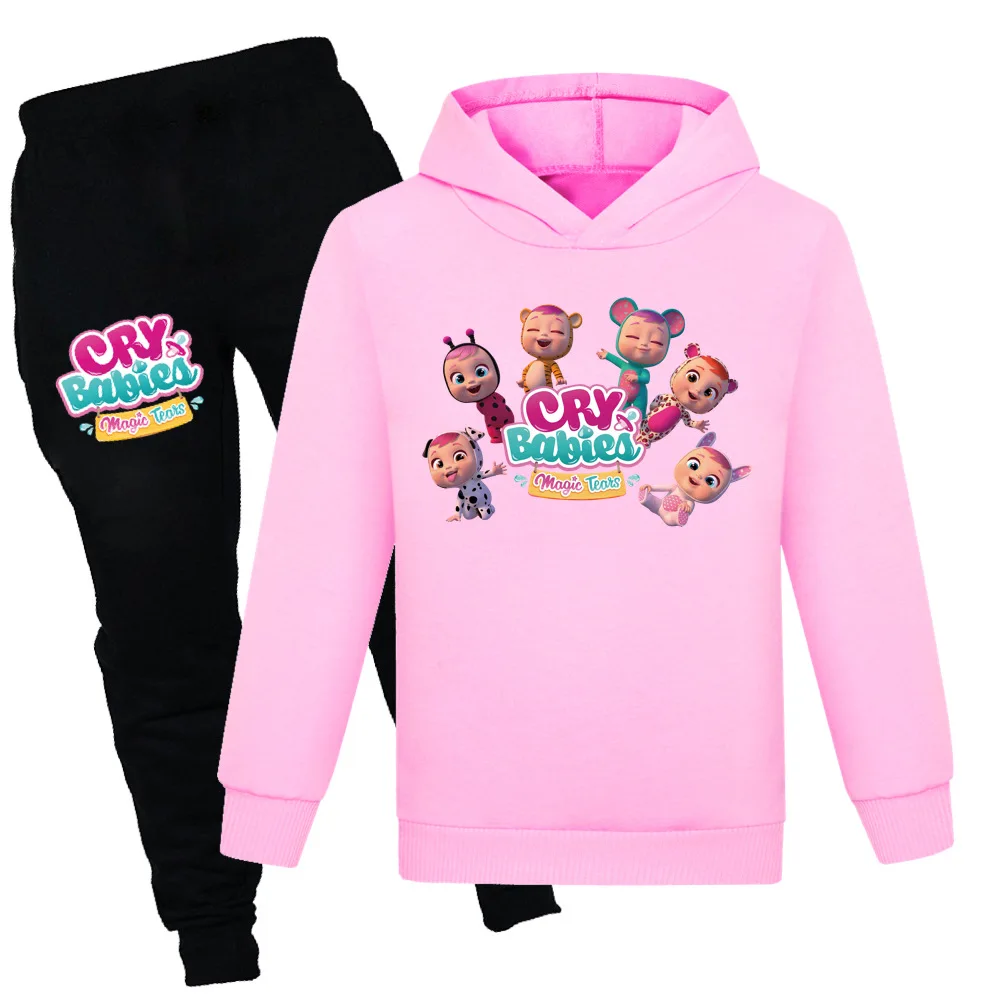 Cute Cry Baby Children Clothing Set Spring Autumn Baby Boy Girl Clothes Suits Printed Kids Hoodies T-shirts Pants 2 Pieces Sets
Cute Cry Baby Children Clothing Set Spring Autumn Baby Boy Girl Clothes Suits Printed Kids Hoodies T-shirts Pants 2 Pieces Sets