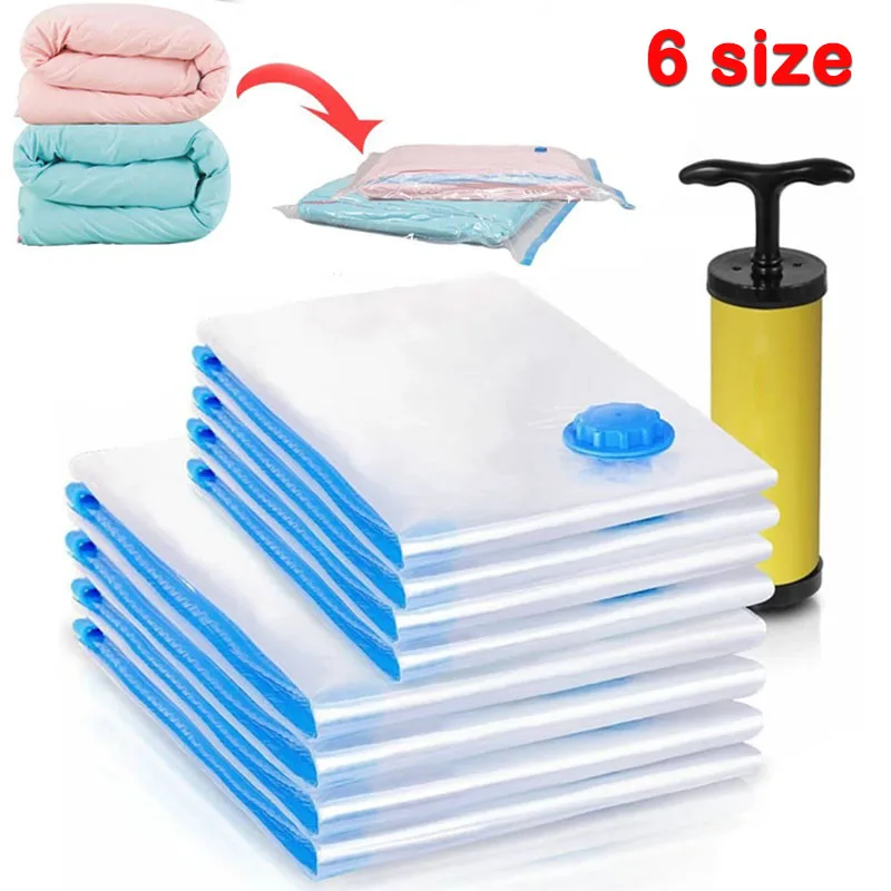 6 size Vacuum Storage Bag Quilts Clothes Waterproof Compression Air Bag Foldable Dustproof Moisture-Proof Household Storage Sack
6 size Vacuum Storage Bag Quilts Clothes Waterproof Compression Air Bag Foldable Dustproof Moisture-Proof Household Storage Sack