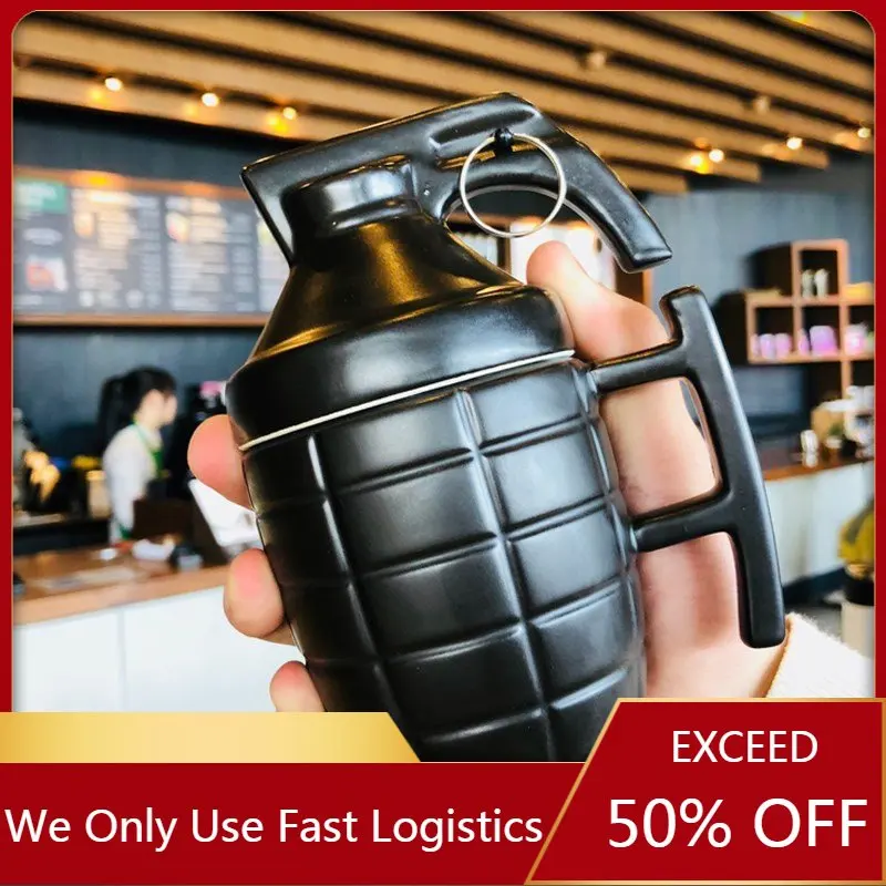 Creative Grenade Coffee Mugs Practical with Lid Ceramic Water Cup Tea/Milk/Juice Mug Personality Funny Gifts Creativa Taza Cafe
Creative Grenade Coffee Mugs Practical with Lid Ceramic Water Cup Tea/Milk/Juice Mug Personality Funny Gifts Creativa Taza Cafe