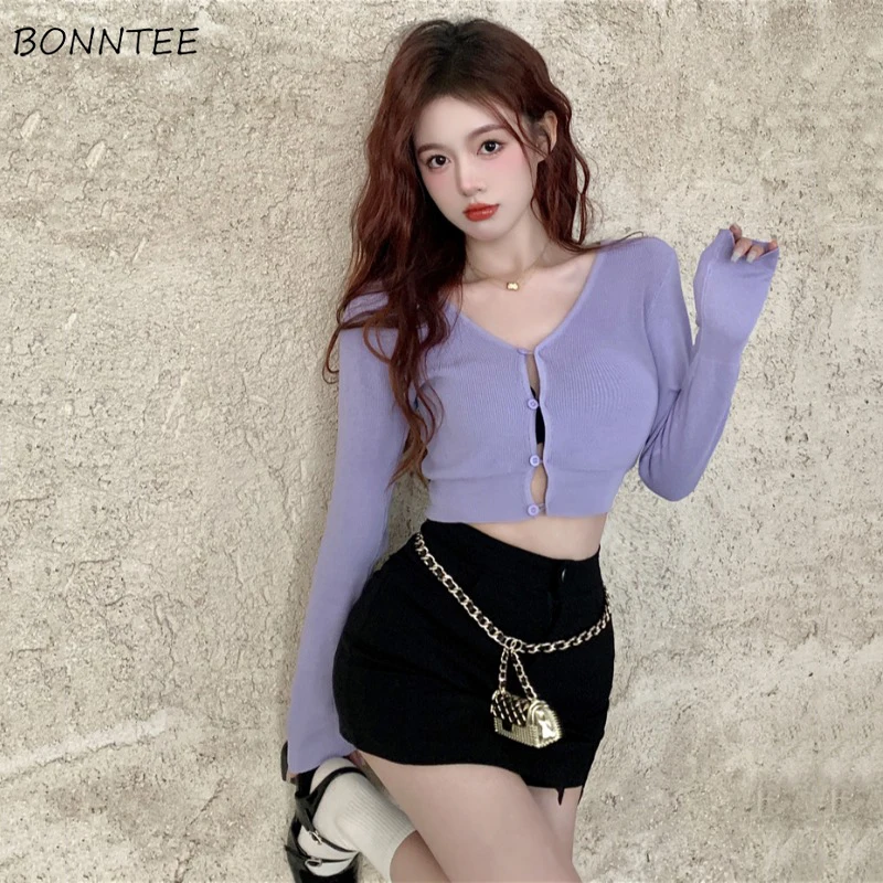 Cardigan Women Korean Style Spring Slim Knitting Sexy Popular Fashion Young Ladies Trendy кардиган женский All-match Street Wear
Cardigan Women Korean Style Spring Slim Knitting Sexy Popular Fashion Young Ladies Trendy кардиган женский All-match Street Wear