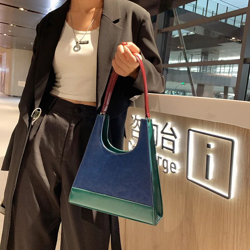 Summer PU Leather Women's Fashion Handbag 2022 Simple Female Handbags Vintage Woman Handle Shoulder Bag Patchwork Commute Pouch
Summer PU Leather Women's Fashion Handbag 2022 Simple Female Handbags Vintage Woman Handle Shoulder Bag Patchwork Commute Pouch