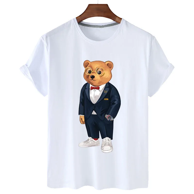 100% Cotton Suit Bear Top Short Sleeve T Shirt Summer 2022 T Shirt Women Short Sleeve O Neck T Shirt Unisex Oversized T Shirt
100% Cotton Suit Bear Top Short Sleeve T Shirt Summer 2022 T Shirt Women Short Sleeve O Neck T Shirt Unisex Oversized T Shirt