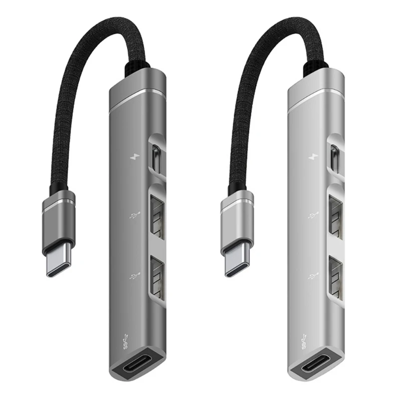 Type C to USB Hub Adapter for Phones, Tablets USB Devices to Your Type C Port Aluminum Alloy Shells Heat Sink P9JB
Type C to USB Hub Adapter for Phones, Tablets USB Devices to Your Type C Port Aluminum Alloy Shells Heat Sink P9JB