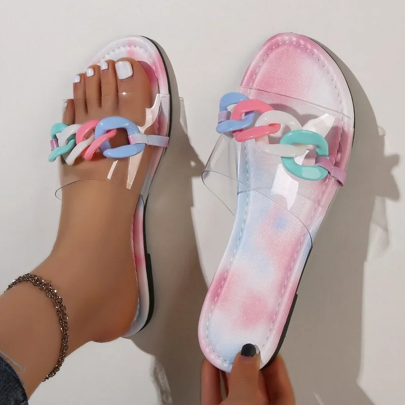 Women's New Style Slippers Sexy Roman Style Transparent Outdoor Flip flop Summer large size Comfortable Beach Sandals
Women's New Style Slippers Sexy Roman Style Transparent Outdoor Flip flop Summer large size Comfortable Beach Sandals