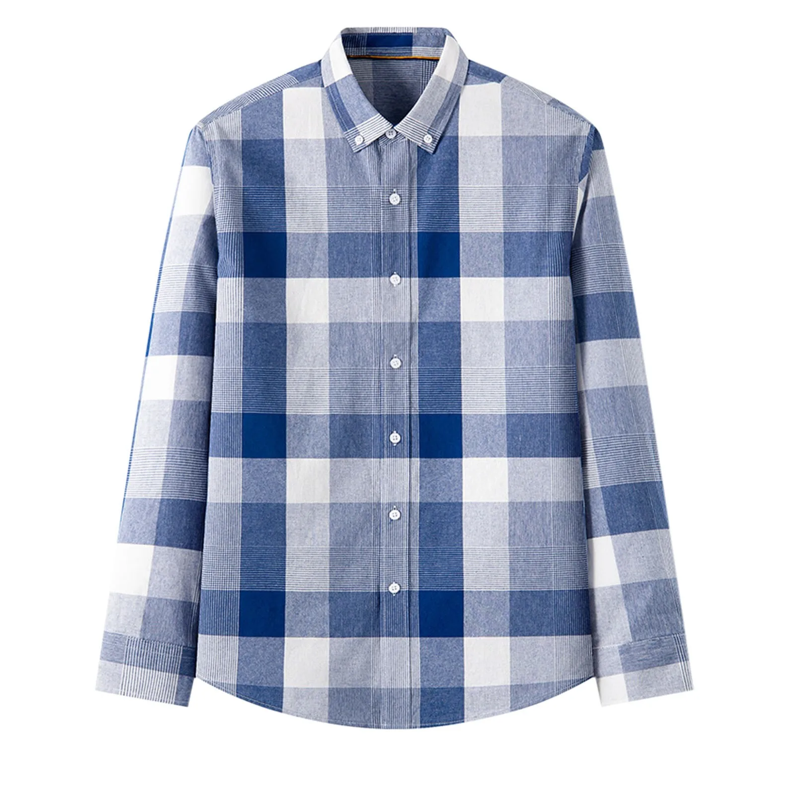 Рубашка мужская с длинным рукавом, клетчатая универсальная текстильная блузка с воротником с пряжкой и карманами, большие и высокие размеры, свободная Повседневная Блузка
Рубашка мужская с длинным рукавом, клетчатая универсальная текстильная блузка с воротником с пряжкой и карманами, большие и высокие размеры, свободная Повседневная Блузка