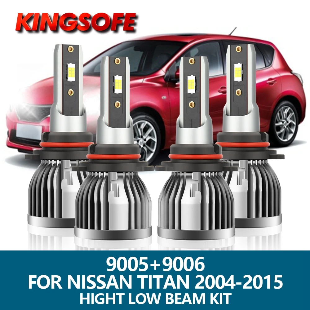 4X Car LED Headlight 9005 HB3 9006 HB4 26000Lm 110W High Low Beam Bulbs Kit For Nissan Titan 2011 2012 2013 2014 2015 2004-2010
4X Car LED Headlight 9005 HB3 9006 HB4 26000Lm 110W High Low Beam Bulbs Kit For Nissan Titan 2011 2012 2013 2014 2015 2004-2010