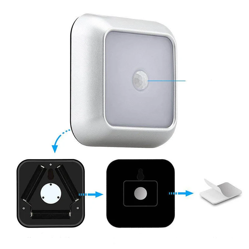 LED Infrared PIR Motion Sensor Under Cabinet Light Wireless Detector Wall Lamp Auto on/Off Closet Kitchen stair Bedroom Lighting
LED Infrared PIR Motion Sensor Under Cabinet Light Wireless Detector Wall Lamp Auto on/Off Closet Kitchen stair Bedroom Lighting