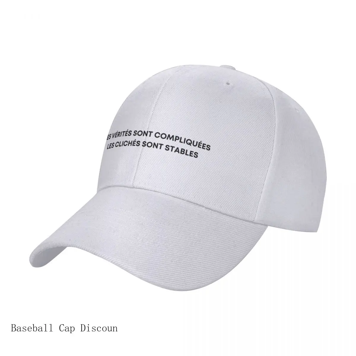 Truths are complicated clichés are stable - Orelsan Cap Baseball Cap baseball caps wild ball hat Hat male Women's Best
Truths are complicated clichés are stable - Orelsan Cap Baseball Cap baseball caps wild ball hat Hat male Women's Best