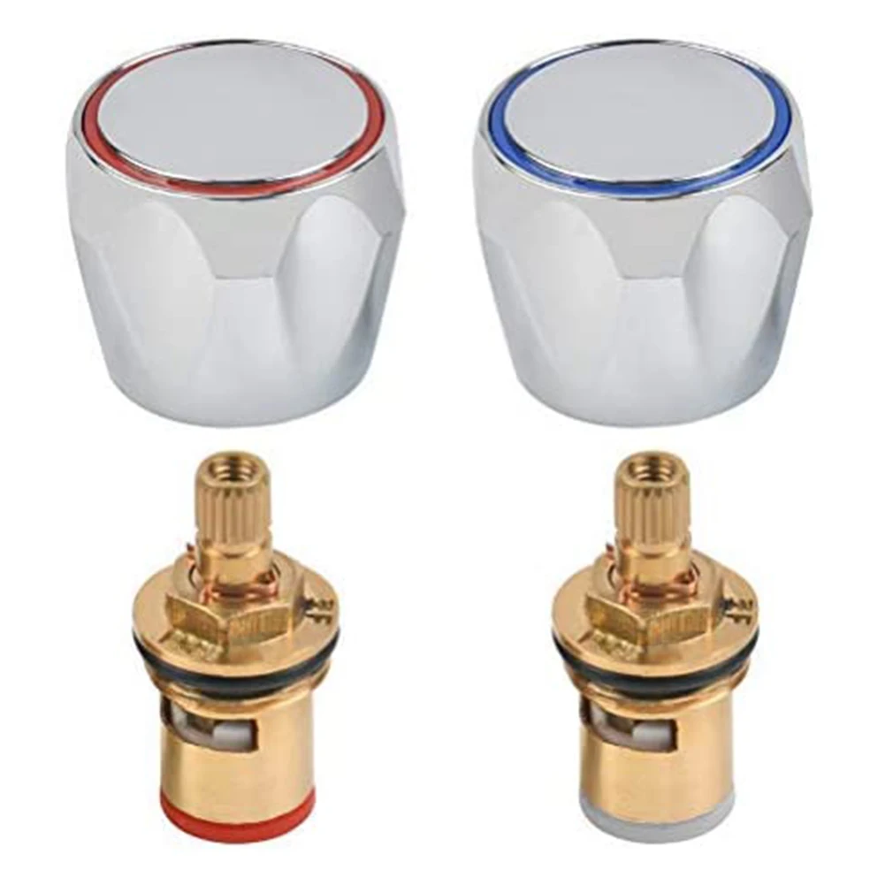 Hot Cold Faucet Tap Handle Knob Copper Valve Tap Reviver Conversion Kit 1/2 Inches Eplacement Heads Thread Basin Sink Washer
Hot Cold Faucet Tap Handle Knob Copper Valve Tap Reviver Conversion Kit 1/2 Inches Eplacement Heads Thread Basin Sink Washer
