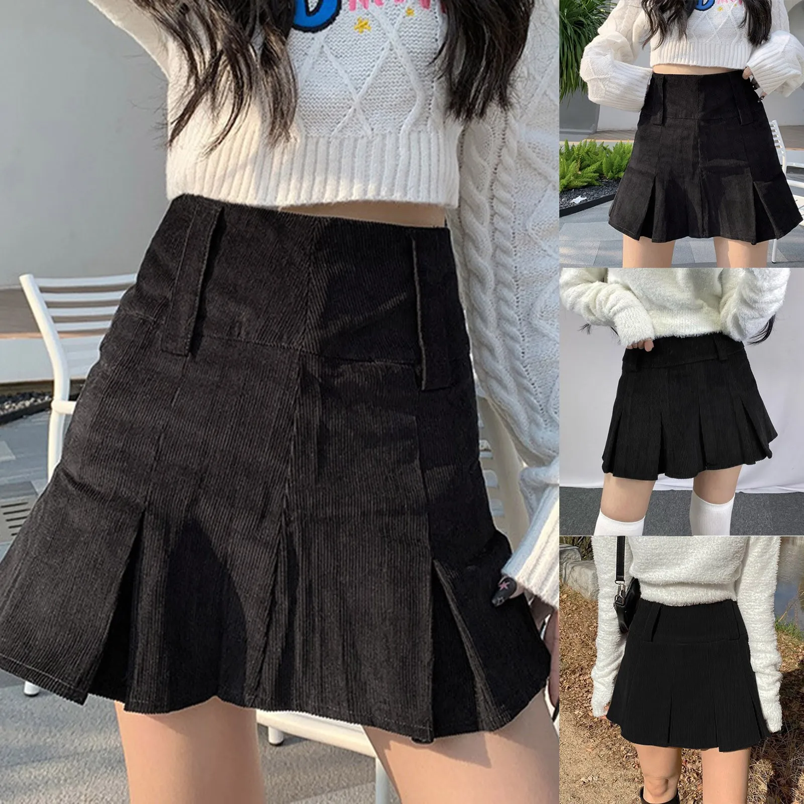 Corduroy Skirt 2022 New Women's Dress Solid High Waist Slim Pleated Skirt Jean Mini Skirt
Corduroy Skirt 2022 New Women's Dress Solid High Waist Slim Pleated Skirt Jean Mini Skirt