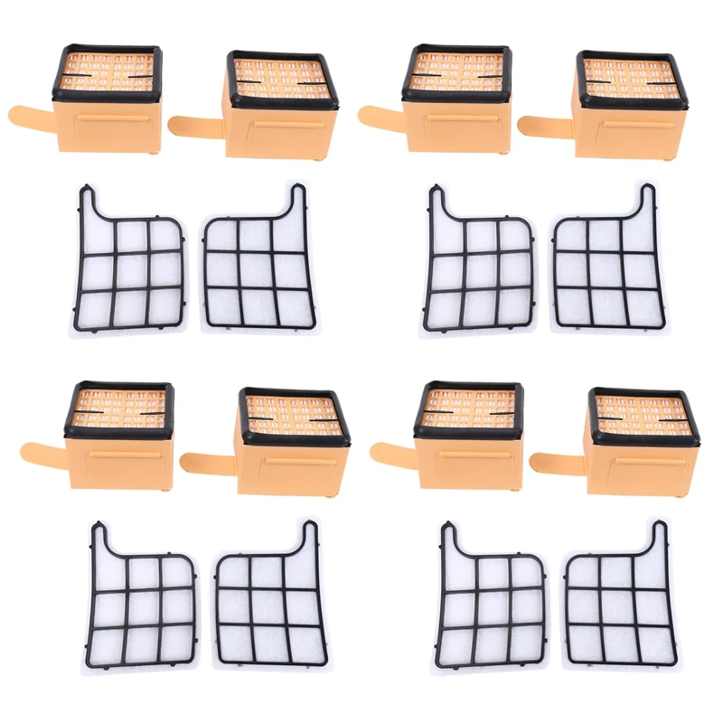 4 Motor Protection Filter (Motor Filter) + 4 HEPA (Micro) Filters For Vorwerk Kobold VK 135, 136, VK135, VK136
4 Motor Protection Filter (Motor Filter) + 4 HEPA (Micro) Filters For Vorwerk Kobold VK 135, 136, VK135, VK136