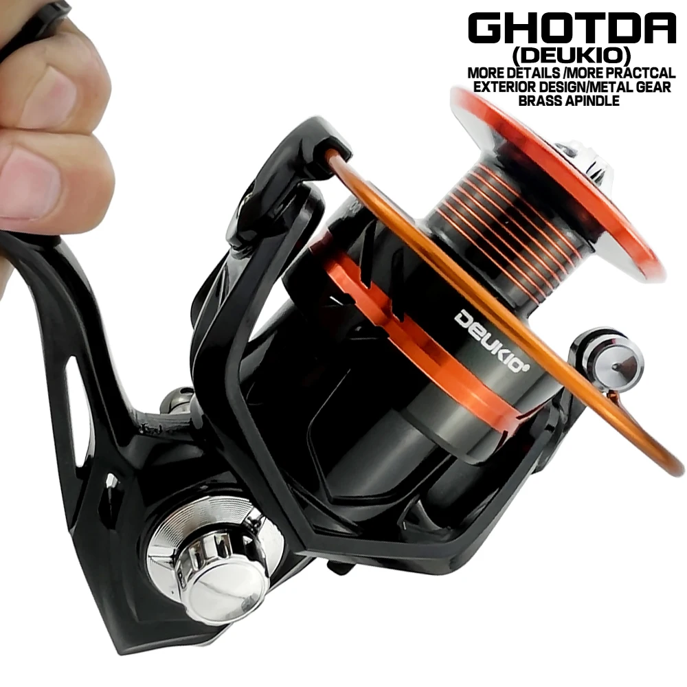 Spinning Fishing Reel Metal Spool Rock Arm 5.2:1 / 4.9:1 Folding Handle Saltwater Carp Fishing Tackle
Spinning Fishing Reel Metal Spool Rock Arm 5.2:1 / 4.9:1 Folding Handle Saltwater Carp Fishing Tackle