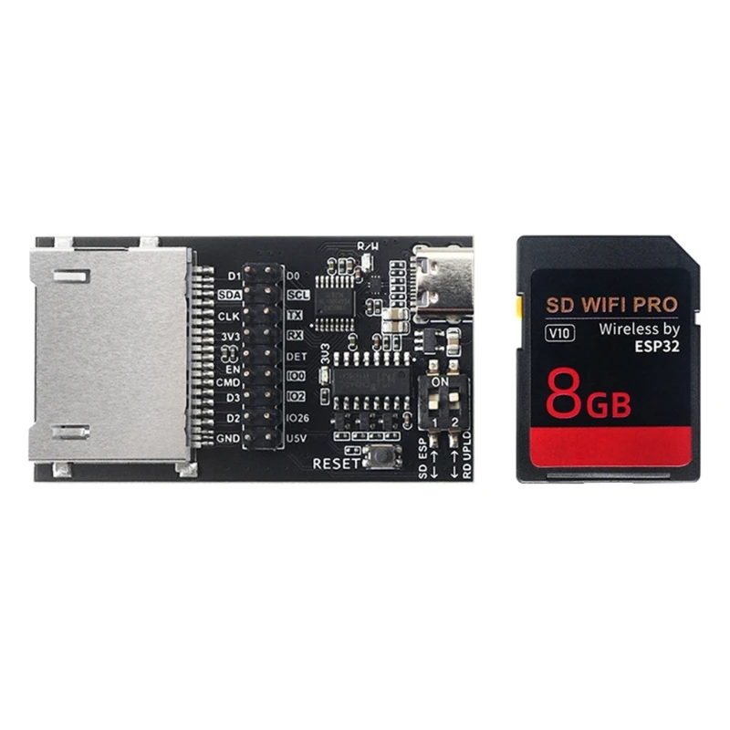 Для 3D принтера 8 Гб WIFI PRO на основе ESP32 с кардридером беспроводной ESP32 H8WD
Для 3D принтера 8 Гб WIFI PRO на основе ESP32 с кардридером беспроводной ESP32 H8WD