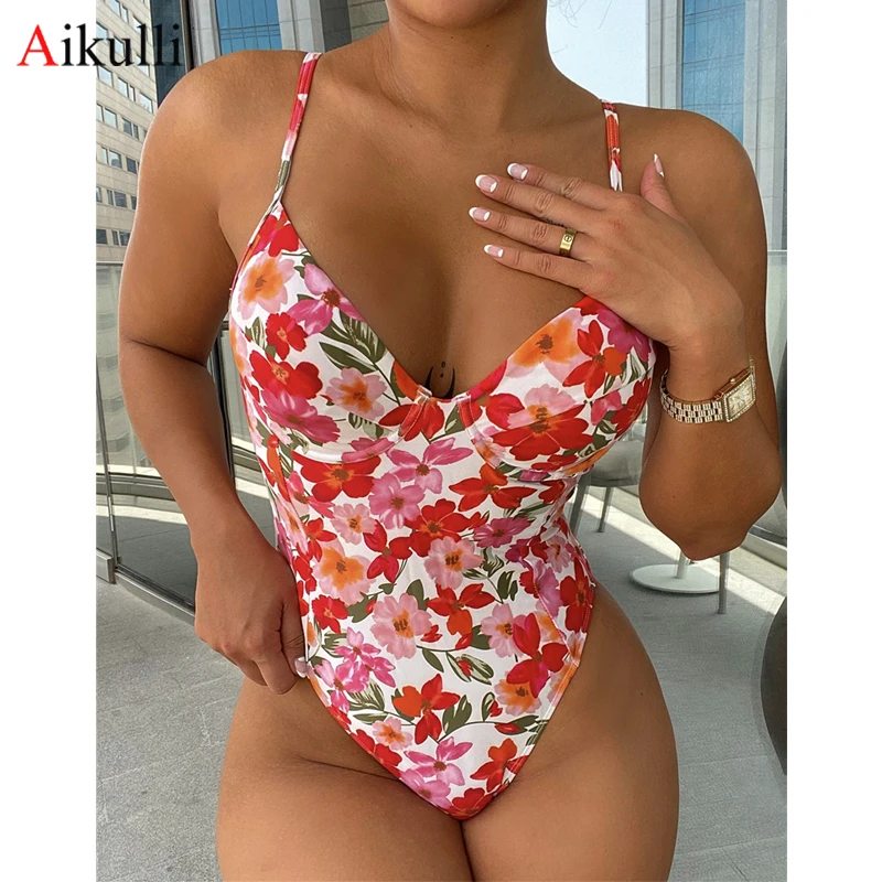 Sexy Printed One Piece Swimsuits Women Underwire Bikinis Bathing Suits 2022 New V Neck Swimming Beachwear Female Bather Swimwear
Sexy Printed One Piece Swimsuits Women Underwire Bikinis Bathing Suits 2022 New V Neck Swimming Beachwear Female Bather Swimwear