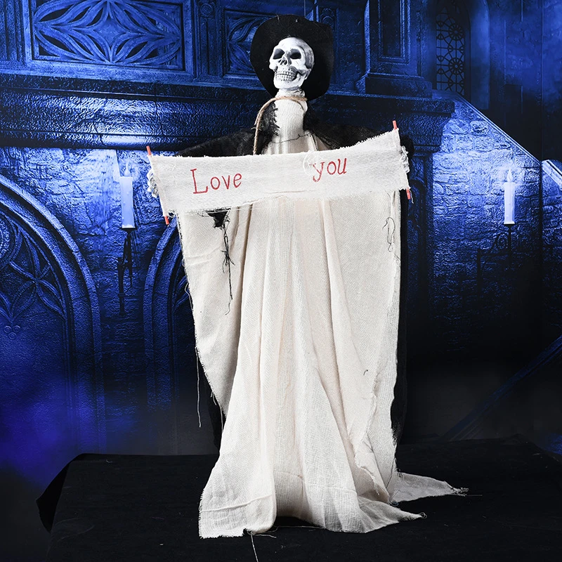 Страшный Мрачный Жнец, подвесной призрак, украшения на Хэллоуин, электрическая игрушка, страшное украшение для клуба, вечеринки
Страшный Мрачный Жнец, подвесной призрак, украшения на Хэллоуин, электрическая игрушка, страшное украшение для клуба, вечеринки