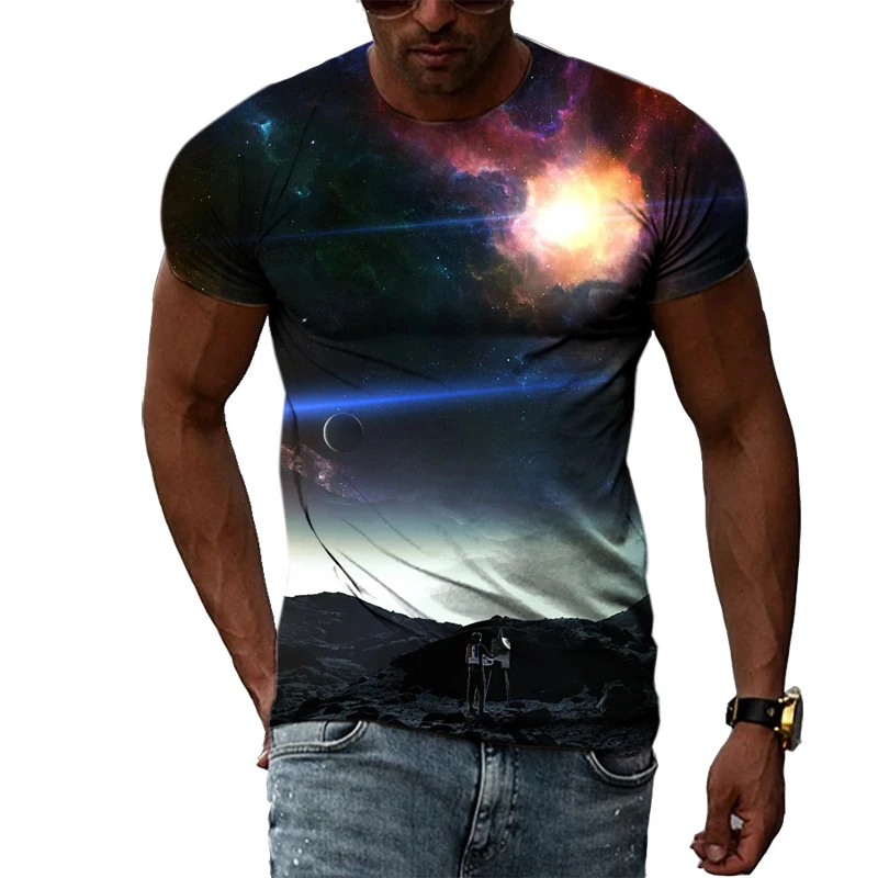 Summer New Best Selling Cosmic Star 3D Print Casual Fashion Interesting And Novel Top Short Sleeve Soft And Loose Men's T-Shirt
Summer New Best Selling Cosmic Star 3D Print Casual Fashion Interesting And Novel Top Short Sleeve Soft And Loose Men's T-Shirt