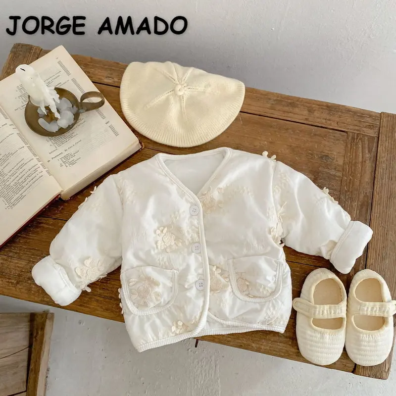 Детское пальто с длинным рукавом, с V-образным вырезом и аппликацией
Детское пальто с длинным рукавом, с V-образным вырезом и аппликацией