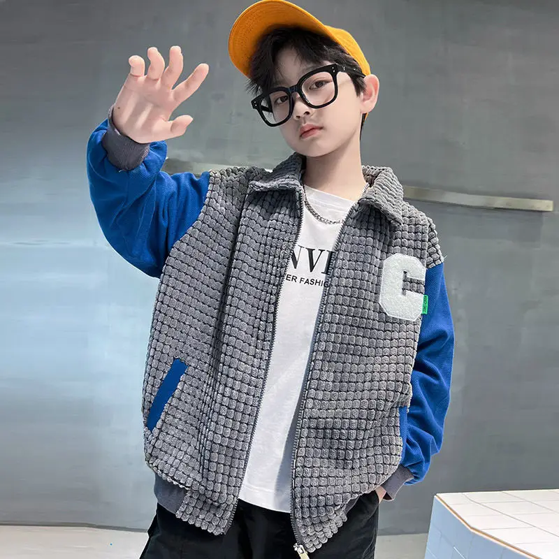 2023 Fashion Spring Autumn Boys Jacket With Children Casual Top Coat Letter Jackets Teenagers Boy Clothes Outwear 4 6 8 10 12 Y
2023 Fashion Spring Autumn Boys Jacket With Children Casual Top Coat Letter Jackets Teenagers Boy Clothes Outwear 4 6 8 10 12 Y