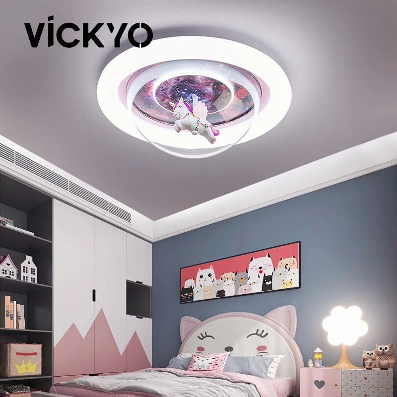 VICKYO Childrens Room Cartoon Unicorn LED Ceiling Lamp Girl Princess Rooming Eyes Protection Bedroom Remote Control Ceiling Lamp
VICKYO Childrens Room Cartoon Unicorn LED Ceiling Lamp Girl Princess Rooming Eyes Protection Bedroom Remote Control Ceiling Lamp