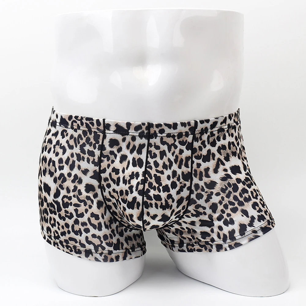 Men Leopard Breathable Underpants Low Waist Sexy Printed Boxers Comfort Thin Trunks Quick Dry Underwear Four-corner Panties A50
Men Leopard Breathable Underpants Low Waist Sexy Printed Boxers Comfort Thin Trunks Quick Dry Underwear Four-corner Panties A50