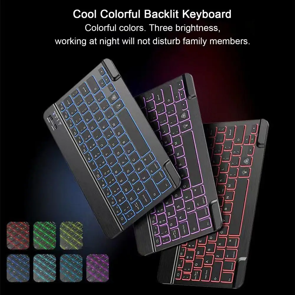 RGB Flash Light Wireless Keyboard Mini Bluetooth Keyboard Rechargeable Silent Keyboards For IPad Tablet Windows Android IOS
RGB Flash Light Wireless Keyboard Mini Bluetooth Keyboard Rechargeable Silent Keyboards For IPad Tablet Windows Android IOS