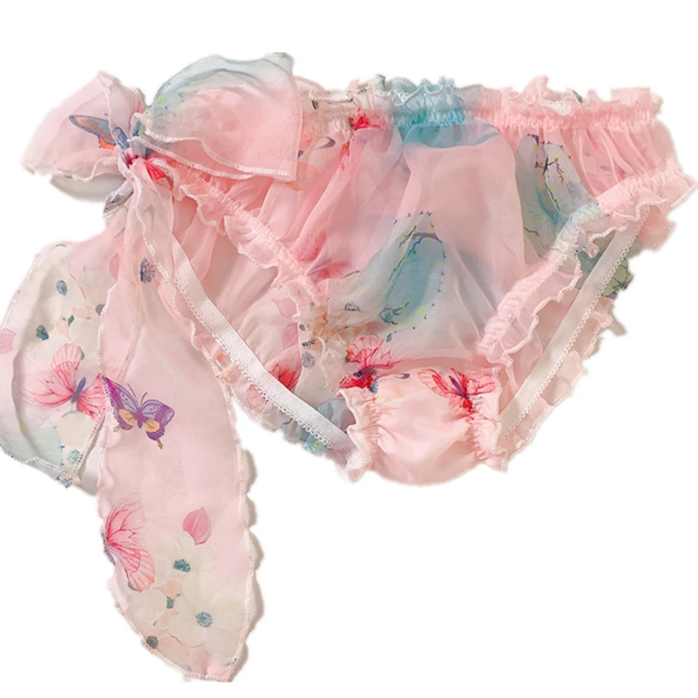 Mens Sissy Pouch Panties Chiffon Briefs For Women Side Lace Up Soft Underwear Lady Bikini Brief Sheer Gays Imitates Lingerie
Mens Sissy Pouch Panties Chiffon Briefs For Women Side Lace Up Soft Underwear Lady Bikini Brief Sheer Gays Imitates Lingerie