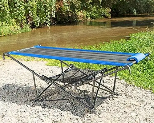Sports H900S-100 Topnotch Heavy Duty Multi-Use Outdoor Camping Portable Folding Hammock (Blue/Gray)
Sports H900S-100 Topnotch Heavy Duty Multi-Use Outdoor Camping Portable Folding Hammock (Blue/Gray)
