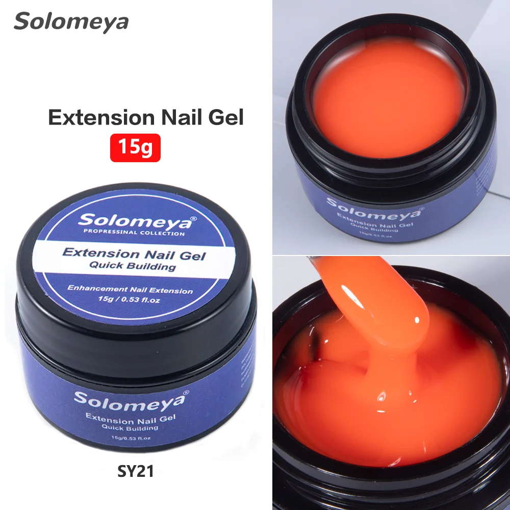 Solomeya Orange Extension Gel Polish Fast Building For Finger Nail Extending Soak Off Self Leveling UV Nail Gel Varnishes
Solomeya Orange Extension Gel Polish Fast Building For Finger Nail Extending Soak Off Self Leveling UV Nail Gel Varnishes