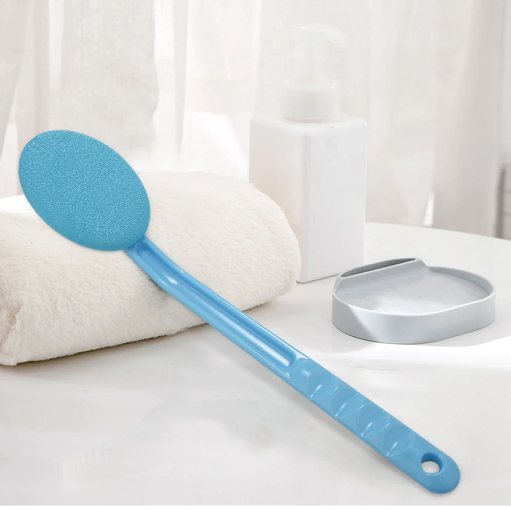 2 розовых и синих массажных щетки для мытья спины и массажа, легкий аппликатор лосьона, выглядит нормально, отлично подходит для ухода за телом
2 розовых и синих массажных щетки для мытья спины и массажа, легкий аппликатор лосьона, выглядит нормально, отлично подходит для ухода за телом