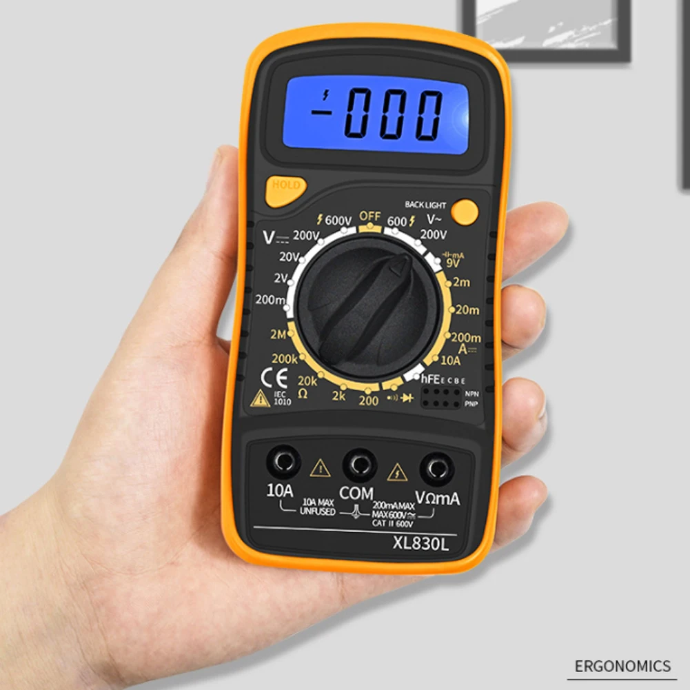 Hot Sale XL830L Digital Multimeter Esr Meter Testers Automotive Electrical Dmm Transistor Peak Tester Meter Capacitance Meter
Hot Sale XL830L Digital Multimeter Esr Meter Testers Automotive Electrical Dmm Transistor Peak Tester Meter Capacitance Meter